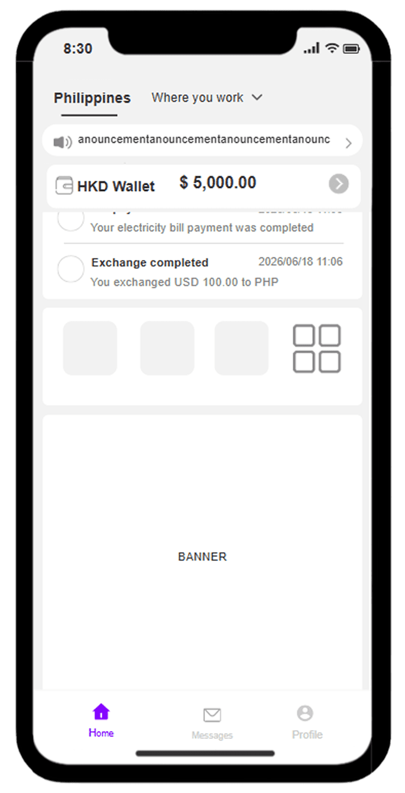 wireframe of top navigation on scroll